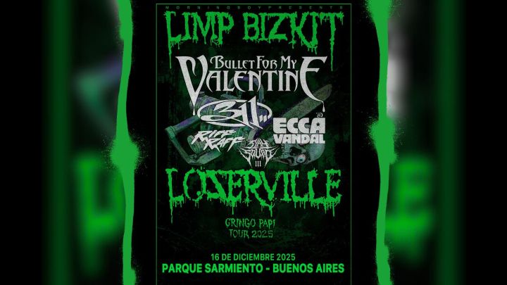 Bullet For My Valentine se suma al Loserville Tour en Argentina