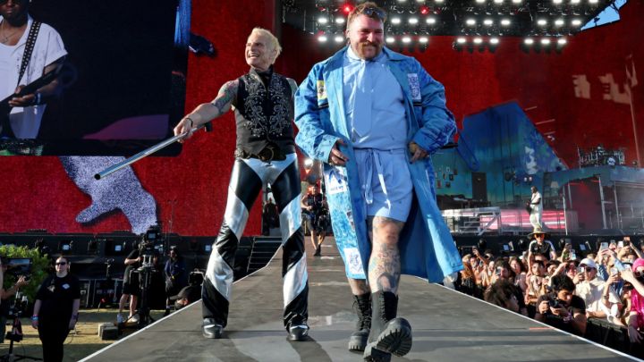 David Lee Roth volvió al ruedo: tocó "Jump" en Coachella junto a Teddy Swims